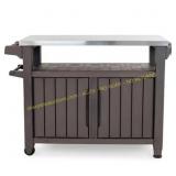 Keter Unity XL Outdoor Kitchen Bar Cart Brown