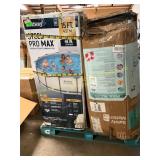 complete?Pallet of assorted pools