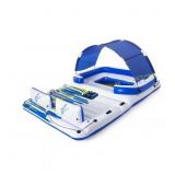 White Vinyl CoolerZ Island Raft