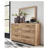 Hyanna 6 Drawer Dresser and Mirror