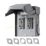 DEWENWILS Outdoor Outlet Box, 20A GFCI