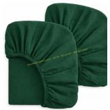 Muslin Crib Sheets Pack 52x28", Dark Green