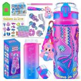 EDsports Mermaid Water Bottle Kit for Girls