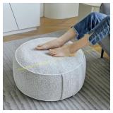 Inflatable Pouf Ottoman 21x10 with PVC Liner