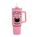 Brew Printed Tumbler with Straw