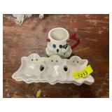 Halloween candy tray 2ct, mug
