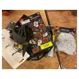 Halloween spider webs, stickers, etc