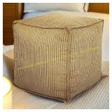 CAMZ Unstuffed Pouf Ottoman Cover, Corduroy