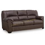 Lalie Sofa: Corner Frame, Umber Leather