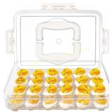 MesRosa Deviled Egg Carrier with Lid 24 Eggs