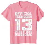 Boys and Girls Official Teenager 13 T-Shirt