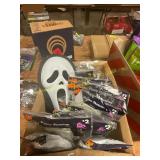 9ct. Plastic Skeleton, 4ct. Spiderweb Ghost Mask