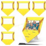 Cinnvoice 6 Pcs Softball Photo Frames, 4x6
