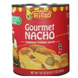 Ricos Nacho Cheddar Cheese Sauce, 107 oz Can, dent