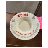 Vintage Ceramic Coors Brewing Co. Ashtray