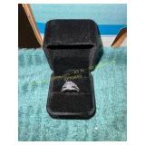 Ladies Double Stacked Size 6 Gemstone Ring