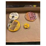 4ct Vintage Iowa Hawkeye Buttons