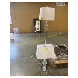 Silver Colored Floor + Table Lamp