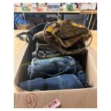 Purses + Assorted Size Jeans