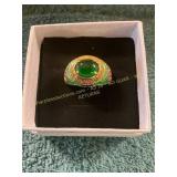 Unverified Size 8.5 Oriental Ring