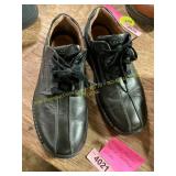 Mens 11 ECCO Fusion Black Leather Shoes
