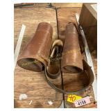Vintage Leather Gaiters, Strap