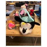 Mickey + Minnie Plushies, Beanie Babies, Etc