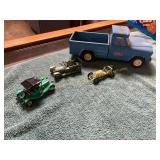 Tonka Truck + Vintage Cars