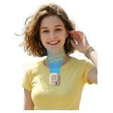 Aecooly Magnetic Neck Fan, USB Charge, Beige