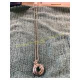 22in Emerald Colored Ball Pendant Necklace