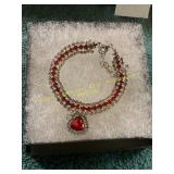 Unverified Vintage Heart Studded Bracelet