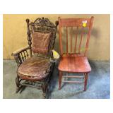 2 ct. wooden chairs
