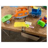 RV Camper Set + Lamaze Press Go Dump Truck