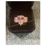 Unverified Pear Cut Gemstone Ring (Size 8)
