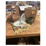 Flour Sifter, Basket, kerosene Lamp, Etc