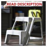 2ct Gracious Living 16" Plastic 2-Step Stool crack