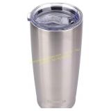 SUNWILL 20oz Travel Tumbler, Stainless Silver