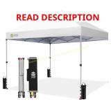 Crown Shades 10x10 Pop Up Canopy Tent, no canopy