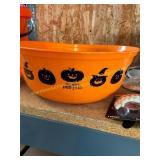 Halloween Bowl W/ Halloween Decor See Photos