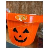 Halloween Bucket W/ Halloween Decor See Photos
