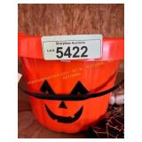 Halloween Bucket W/ Halloween Decor