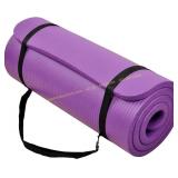 BalanceFrom Yoga Mat, 1-Inch Thick, Strap