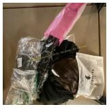 Old Lady Costume Wig, Silver, Black, Size M