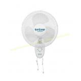 Hurricane 12" Oscillating Fan, 3-Speed, White
