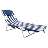 Ostrich Backpack Chaise Lounge Chair, Blue