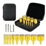 10pcs Diamond Hole Saw Kit with Pilot Bits