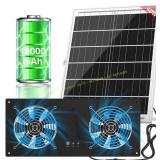 40W Solar Fan with Battery & Timer