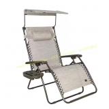 Bliss 33 in. W XL Zero Gravity Chair with Canopy