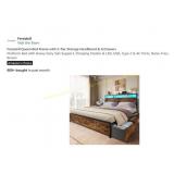 Forestell Queen Bed Frame with Storage Headboard