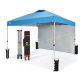 CROWN SHADES 10x10 Pop Up Canopy w/ Wall